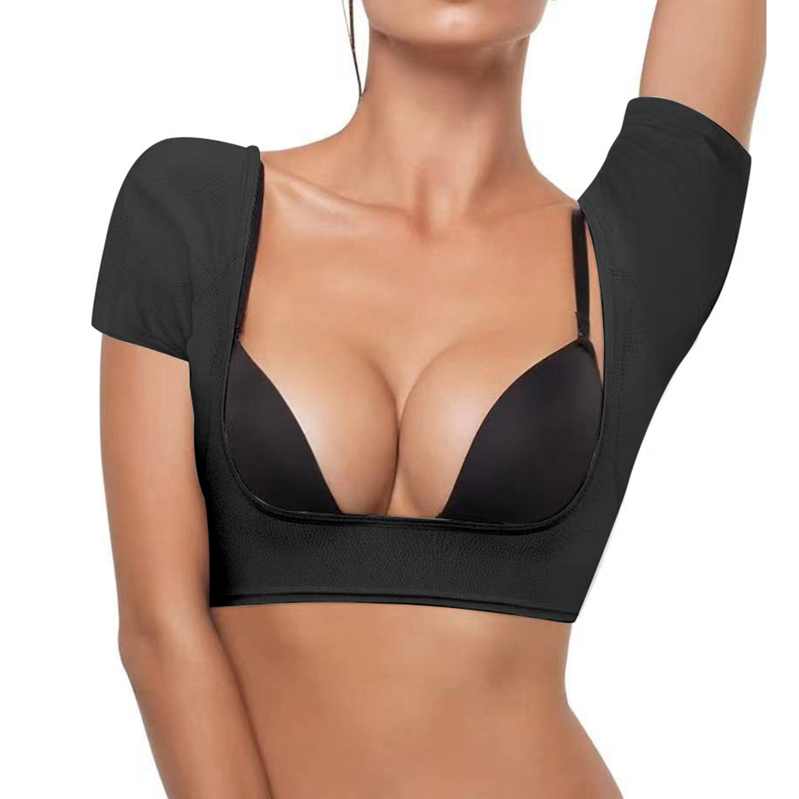 thumbnail image 2 of Camiseta sin mangas con malla para las axilas para mujer - Camiseta absorbente de manga corta transpirable y de secado rápido, S-XL, 2 of 6